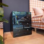 Gratis ophalen: Eichholtz ladenkast van zwart glas, Huis en Inrichting, Ophalen, Gebruikt, 50 tot 100 cm, Glas