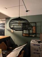 Olucia - Rotan badkamer hanglamp zwart, Emilio, IP44, Huis en Inrichting, Ophalen of Verzenden, Minder dan 50 cm