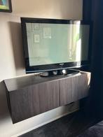 IKEA Besta TV meubel - zwart - 120x40x38 cm, Huis en Inrichting, Kasten | Televisiemeubels, Ophalen, Kunststof, Gebruikt, 100 tot 150 cm