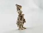 Vintage gouden clown hanger granaat en toermalijn. 2025/708., Overige voorstellingen, ., Ophalen of Verzenden, Zo goed als nieuw