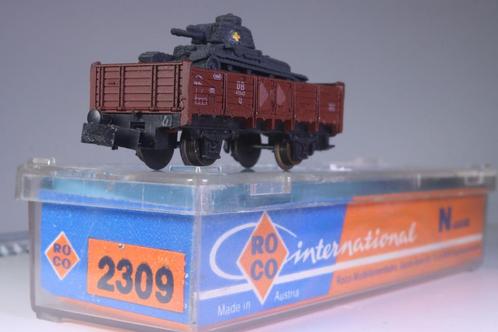Goederenwagon type O met PzKpfw I, DB, Hobby en Vrije tijd, Modeltreinen | N-Spoor, Gebruikt, Wagon, Arnold, Ophalen of Verzenden