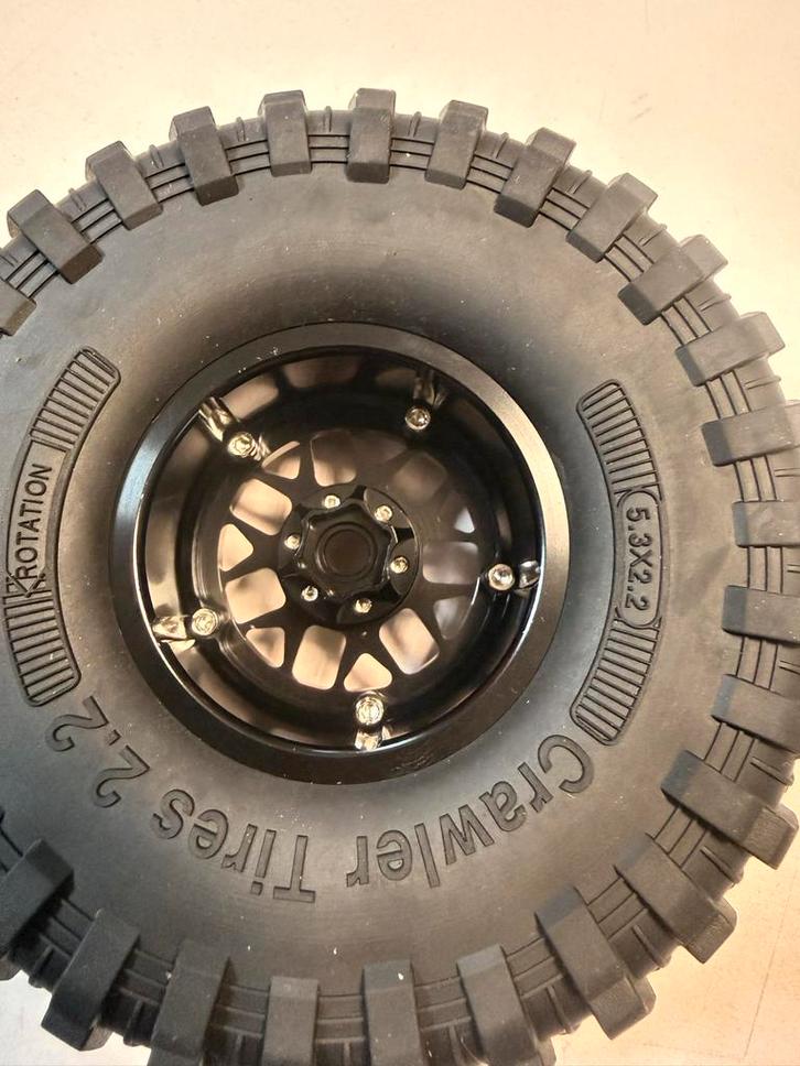 RC Crawler Banden 1/10 of 1/8 met Beatlock Wielen, Hobby en Vrije tijd, Modelbouw | Auto's en Voertuigen, Nieuw, Auto, Groter dan 1:32