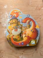 Djeco Puzzle Draak & Kasteel - 54 Stukjes, Ophalen of Verzenden, Meer dan 50 stukjes, Zo goed als nieuw, 4 tot 6 jaar