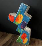 Tulpenvaas Schoonhoven design keramische vaas, Overige kleuren, Aardewerk of Porselein, Ophalen of Verzenden, Zo goed als nieuw