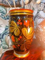 Russisch Handgeschilderd Vaasje Hout, Antiek en Kunst, Ophalen of Verzenden