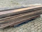 Azobe damwand 31 stuks 220 lang ong 16m2, Ophalen, Zo goed als nieuw, 250 cm of meer, Planken