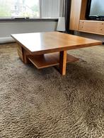 Vintage Salontafel massief blank eiken jren 70 top kwaliteit, Ophalen, 100 tot 150 cm, Eikenhout, 50 tot 100 cm