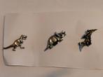 Dino Dinosaurus T-rex Triceratops pins set dino's, Verzenden, Zo goed als nieuw