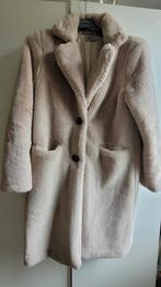 Nep bontjas, teddyjas kleur ecru, beige maat M/L, Maat 38/40 (M), Beige, Ophalen of Verzenden, Zo goed als nieuw