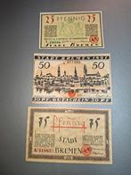 Duits Notgeld Bremen Noodgeld Serie A, Postzegels en Munten, Bankbiljetten | Europa | Niet-Eurobiljetten, Ophalen of Verzenden