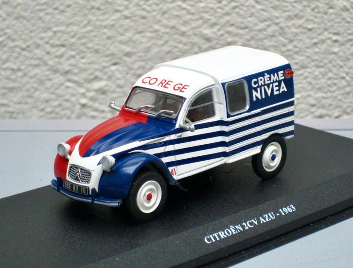 Citroen 2CV AZU besteleend 1963 Nivea crème Altaya 1:43, Hobby en Vrije tijd, Modelauto's | 1:43, Nieuw, Auto, Overige merken