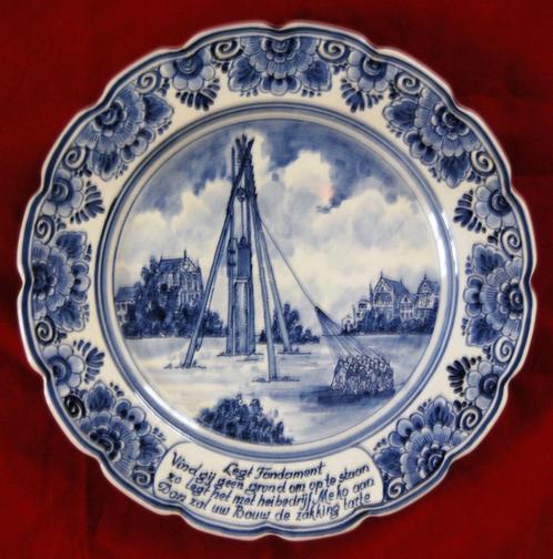 DELFTSBLAUW WANDBORD HEIBEDRIJF MEKO, Antiek en Kunst, Antiek | Wandborden en Tegels, Ophalen of Verzenden