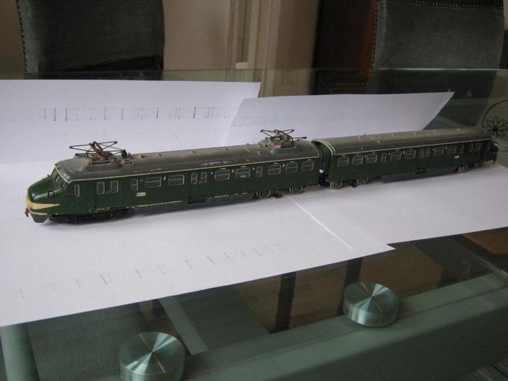 Trix modeltrein H0 "Hondekop", Hobby en Vrije tijd, Modeltreinen | H0, Gebruikt, Treinset, Gelijkstroom, Trix, NS, Ophalen of Verzenden