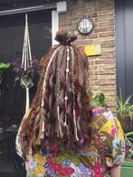 Ponytail dreads met krullen vlechten haarelastiek bruin, Sieraden, Tassen en Uiterlijk, Uiterlijk | Haarverzorging, Ophalen of Verzenden