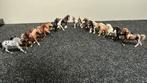 Set schleich paarden 16 stuks, Ophalen, Gebruikt, Zilver