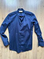 2 x Drykorn overhemd maat 38 donkergrijs + blauw NIEUW €65,-, Nieuw, Halswijdte 38 (S) of kleiner, Ophalen of Verzenden, Overige kleuren