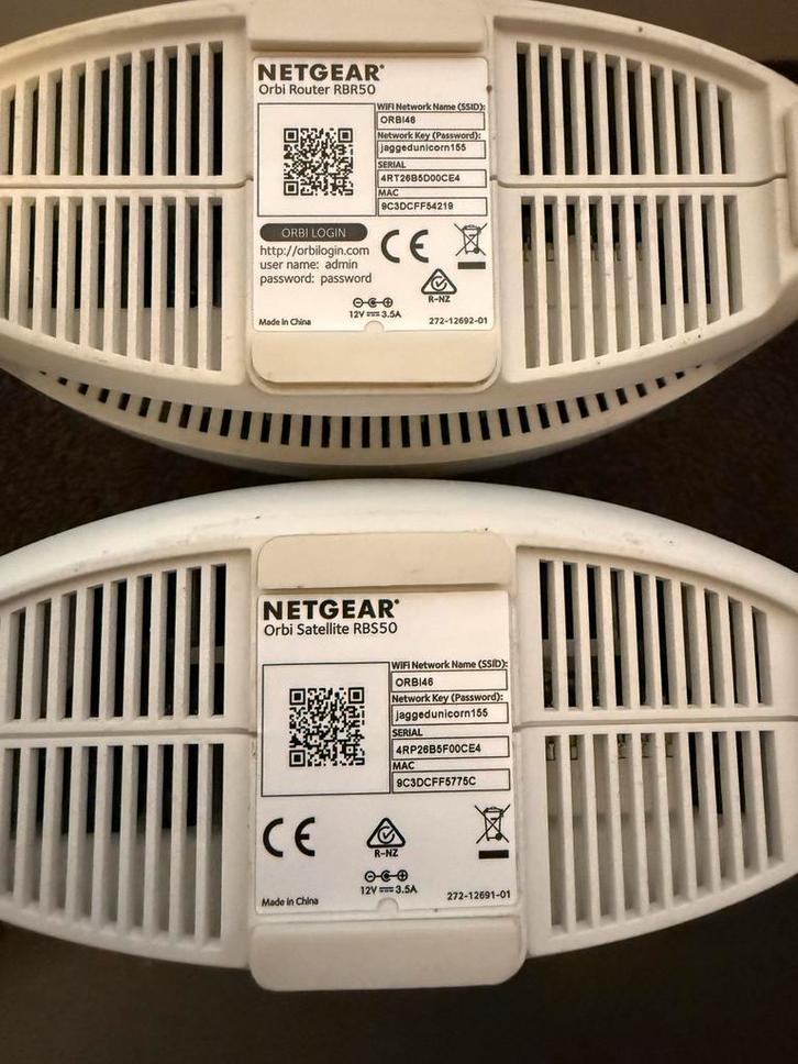 Netgear Orbi RBSR50 Router + Satelliet (wifi5), Computers en Software, Routers en Modems, Gebruikt, Router, Ophalen of Verzenden