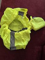Geel reflecterende regenhoes voor over je rugzak xl, Caravans en Kamperen, Ophalen of Verzenden, Zo goed als nieuw, Regenjas
