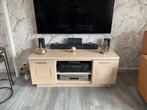 Stereomeubel wit eiken, Ophalen, Zo goed als nieuw, 25 tot 50 cm, Minder dan 100 cm