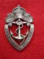 Royal Navy Revolver Shooting zilver medaille 1924, Verzamelen, Militaria | Algemeen, Ophalen of Verzenden, Marine, Engeland, Lintje, Medaille of Wings