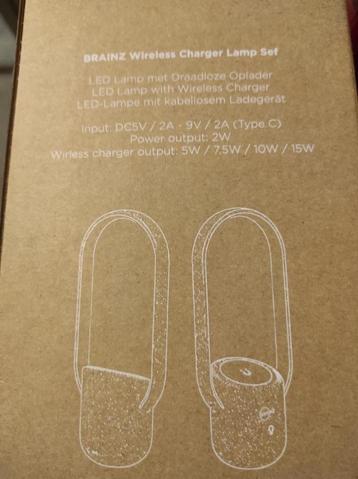 BRAINZ Wireless Charger Lamp Sef Wit beschikbaar voor biedingen