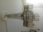 Antieke kristallen hang zaklamp 90cm hg, ca: 1900., Antiek en Kunst, Ophalen