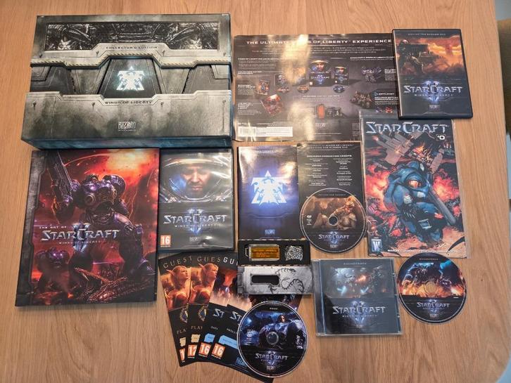 Starcraft II Wings of Liberty Collector's Edition (compleet), Spelcomputers en Games, Games | Pc, Zo goed als nieuw, 1 speler