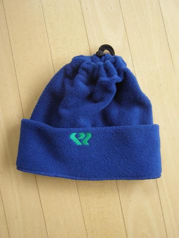 Muts / col; blauw fleece met logo EZH Tilburg / EZT beschikbaar voor biedingen