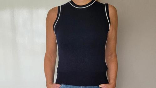 Erg mooie top S donkerblauw, Kleding | Dames, Tops, Zo goed als nieuw, Maat 36 (S), Blauw, Zonder mouw, Ophalen of Verzenden