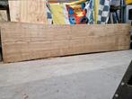 Eiken Boomstamblad - 240x60x6/8cm, Doe-het-zelf en Verbouw, Hout en Planken, Ophalen, Eiken, Minder dan 200 cm, Plank