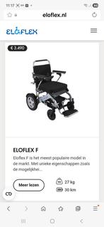 eloflex F electrische inklapbare rolstoel, Diversen, Rolstoelen, Ophalen, Zo goed als nieuw, Elektrische rolstoel