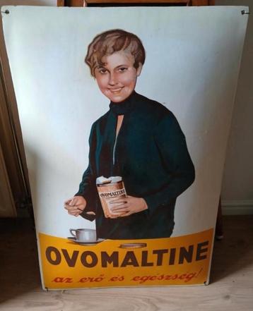 Emaille reclamebord ovomaltine  beschikbaar voor biedingen