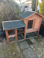Bijna gratis af te halen konijnenhok (opknapper), Ophalen of Verzenden, 90 cm of meer, Hok, 110 cm of meer