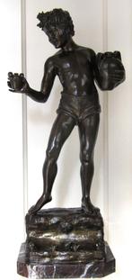 c a 1900==GESIGNEERD==de jonge verkoper==63 cm==BRONS==, Ophalen, Brons