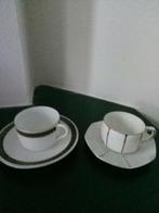Mokkakopjes porselein Weimar en Fraureuth (Antiek), Gebruikt, Ophalen of Verzenden, Wedgwood, Kop(pen) en/of Schotel(s)