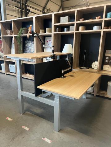 Voortman Electrische zit-sta duo-bureau 160x76xH65-125, 20st - afbeelding 3