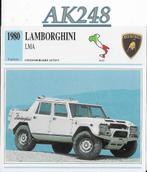 Ak248 autokaart lamborghini lma ( 1980 ), Ophalen of Verzenden, Zo goed als nieuw, Auto's