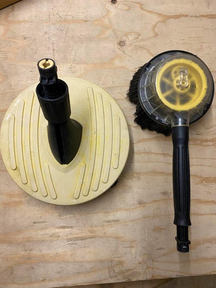 Kärcher oppervlaktereiniger en roterende wasborstel, Tuin en Terras, Hogedrukreinigers, Gebruikt, Ophalen