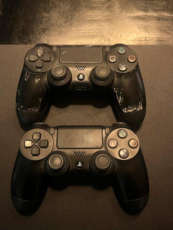 PS4 Slim 1TB + 2 Controllers + 5 Games!, Spelcomputers en Games, Spelcomputers | Sony PlayStation 4, Gebruikt, Slim, 1 TB, Met 2 controllers