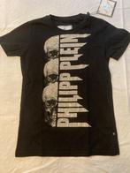 Philipp plein zwart ss shirt gothic look maat 128 als nieuw!, Philipp Plein, Jongen of Meisje, Ophalen of Verzenden, Zo goed als nieuw