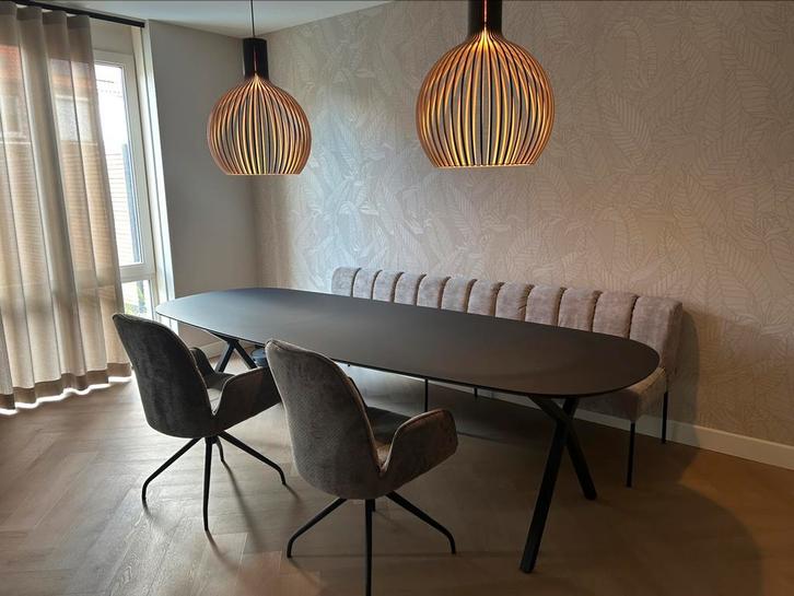 Nieuwe Eetkamertafel Eijerkamp Zora Zwart 280x105cm Garantie, Huis en Inrichting, Tafels | Eettafels, Zo goed als nieuw, 50 tot 100 cm