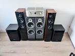 Home cinema set (Marantz receiver + speakers + subwoofers), 70 watt of meer, Zo goed als nieuw, 5.1-systeem, Overige spelers