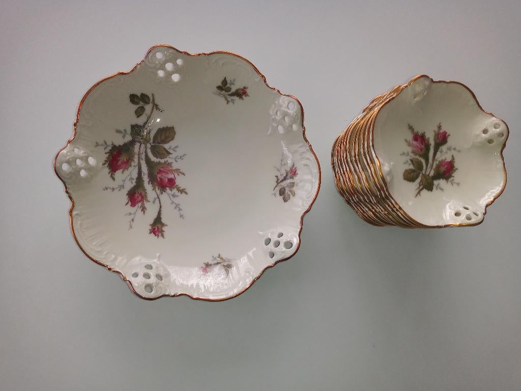 13 delig petit four/bonbonset porselein, Antiek en Kunst, Antiek | Porselein, Ophalen of Verzenden