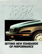 Folder Dodge modellen (USA-uitgave - 1987), Verzenden, Gelezen, Overige merken