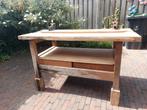 Werkbank met 2 bankschroeven - 153 cm, Ophalen, Gebruikt, 70 tot 120 cm, Bankschroef