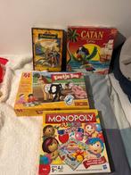 Kinder Bordspellen Pakket: Stratego, Catan, Monopoly, Koetje, Een of twee spelers, Ophalen, Gebruikt
