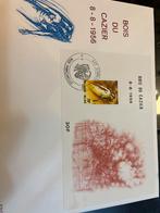 België Bous du Cazier blok 19-9-1991 FDC, Met envelop, Ophalen of Verzenden, Gestempeld, Gestempeld
