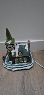 Kerst huis/kerk met verlichting, Ophalen of Verzenden