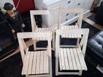 4 vintage klapstoelen, Huis en Inrichting, Stoelen, Ophalen, Gebruikt, Twee