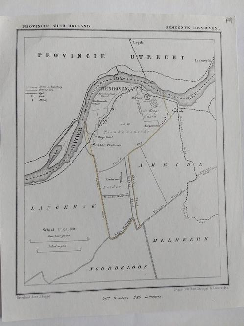 179 / Tienhoven Jaarsveld Lopik Litho door J. Kuyper, Antiek en Kunst, Kunst | Litho's en Zeefdrukken, Ophalen of Verzenden